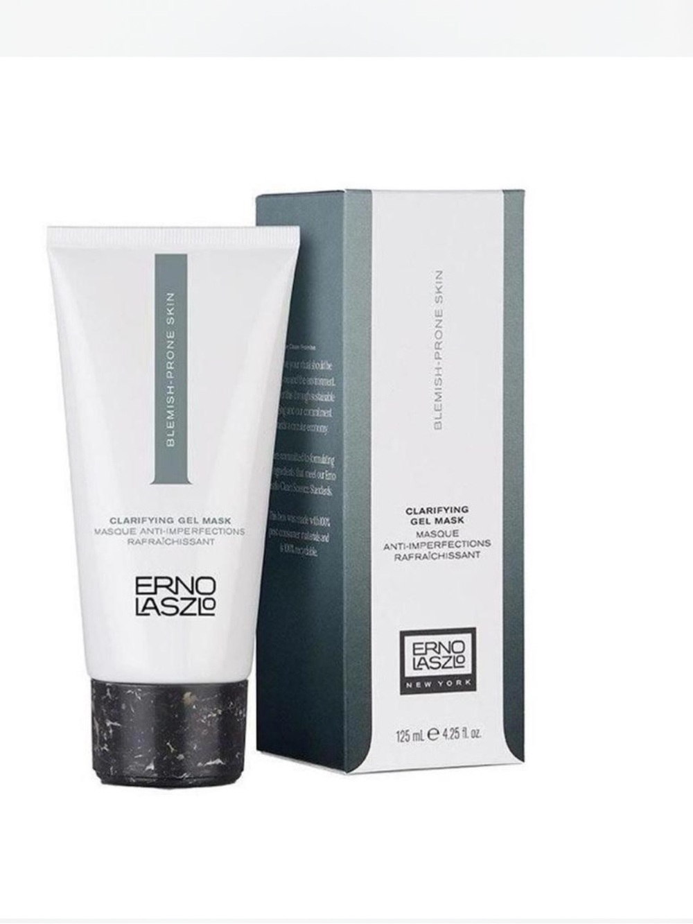 Erno Laszlo Men Clarifying Gel Mask – White and Dark Gray Accents